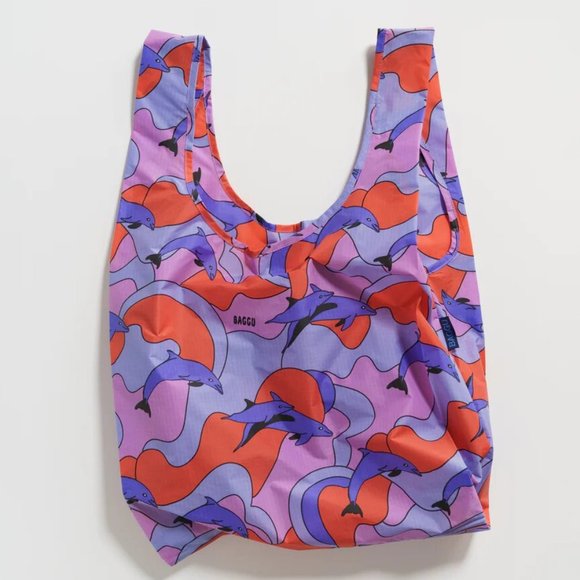 NWT Standard Baggu - Dolphins (Animal Friends) - Picture 1 of 11